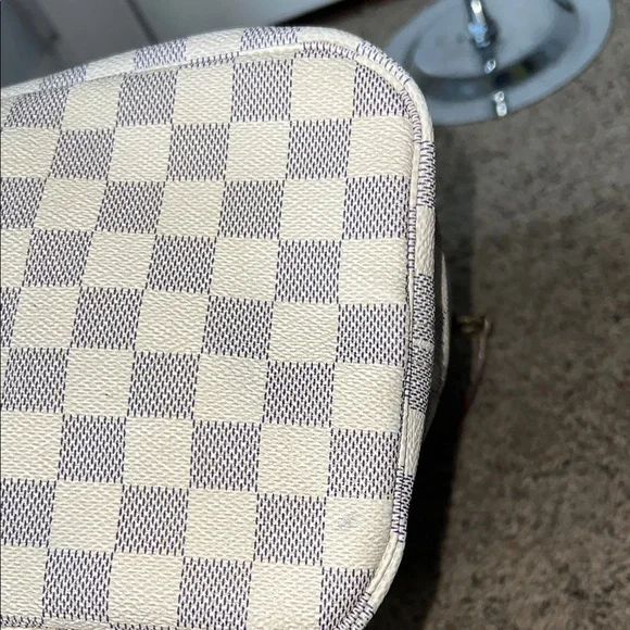 3346 Designer Checkered Tote Bag - Brown and Cream - Picture 12 of 13